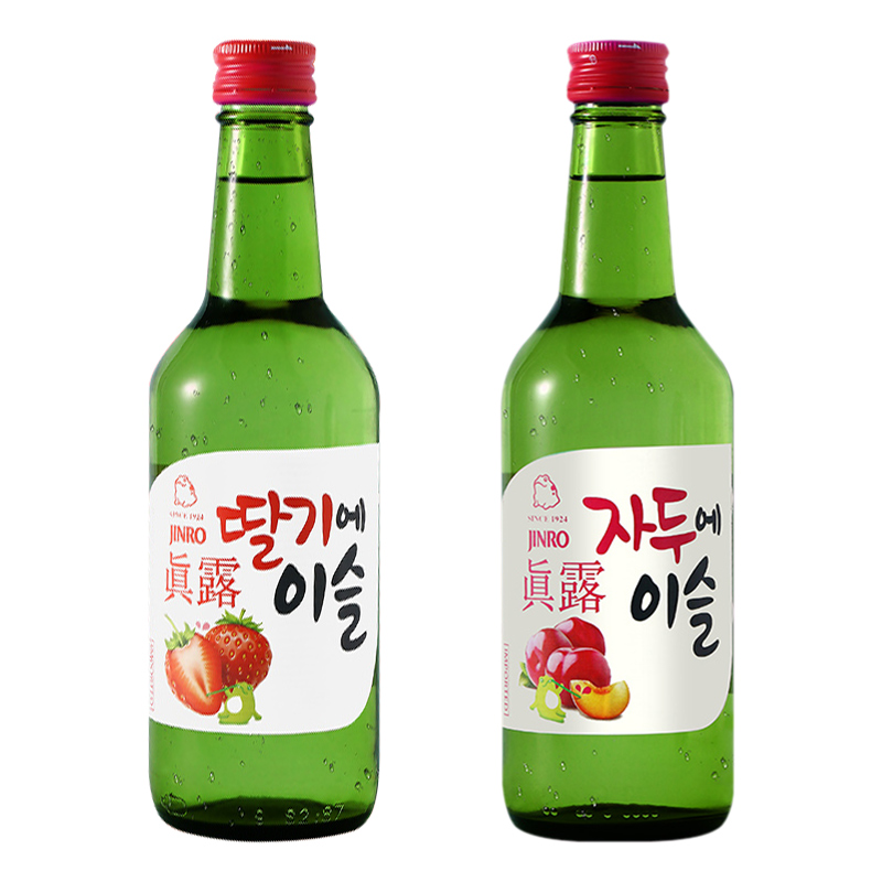 韩国进口真露烧酒葡萄西柚李子13度360ml*6瓶果味清酒混合整箱装 - 图3