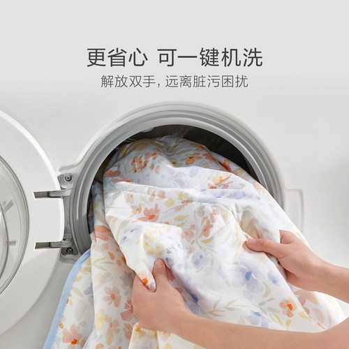 罗莱家纺新品夏季空调被子双人床宿舍全棉抗菌纤维水洗夏凉被芯 - 图2