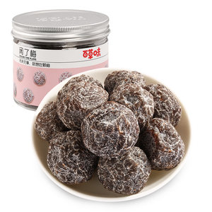 百草味话梅老婆梅168g酸梅干罐装梅子休闲零食果干办公室小吃即食