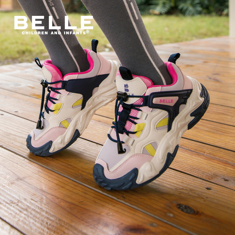 百丽童鞋女童运动鞋秋季新款儿童户外徒步鞋男童跑步鞋大童休闲鞋,淘宝优惠券,粉丝福利购,淘宝优惠卷