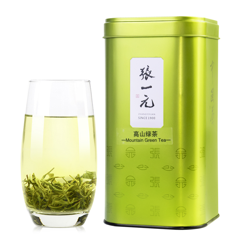 张一元绿茶茶叶高山绿茶300gx1罐高山茶 - 图0