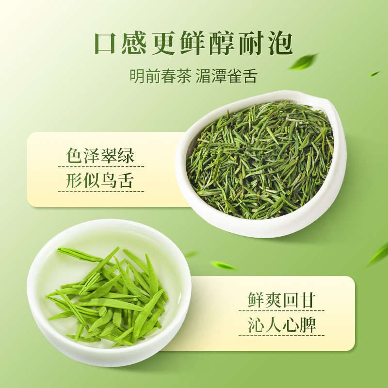 兰馨特级明前雀舌2024新茶绿茶浓香型茶叶自己喝春茶500g湄潭翠芽 - 图1