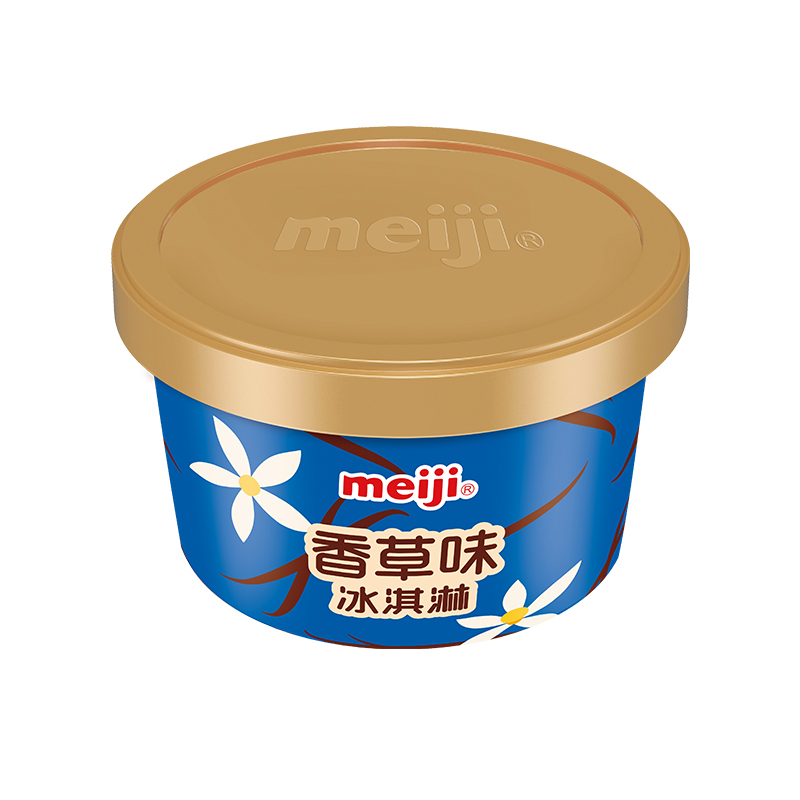 【详情领券满399-260】明治（meiji）雪糕香草味迷你6连杯47g*6杯 - 图0