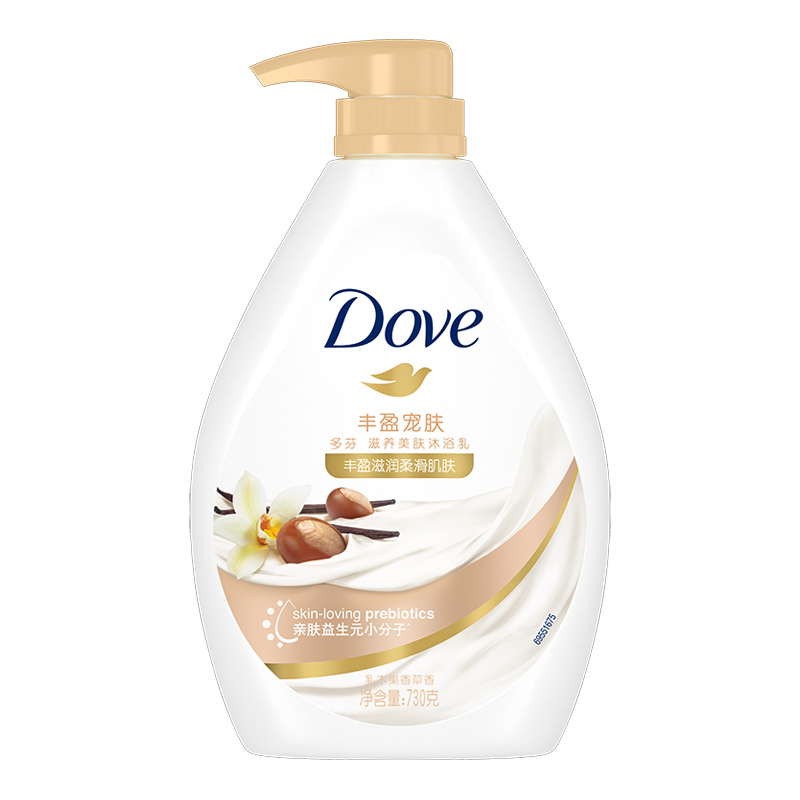 Dove/多芬丰盈宠肤乳木果和香草沐浴乳沐浴露沐浴液730g丰盈宠肤-图0