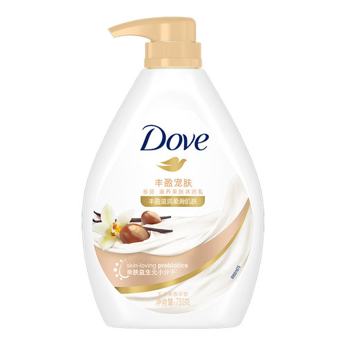 Dove/多芬丰盈宠肤乳木果和香草沐浴乳沐浴露沐浴液730g丰盈宠肤-图0