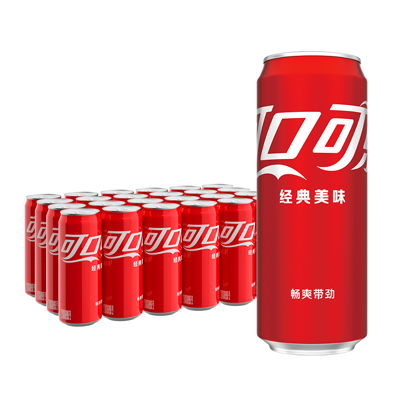 可口可乐碳酸饮料经典摩登罐330ml*24罐整箱装