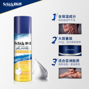 Schick/舒适男士剃须泡洁面刮胡泡沫剃须膏210g