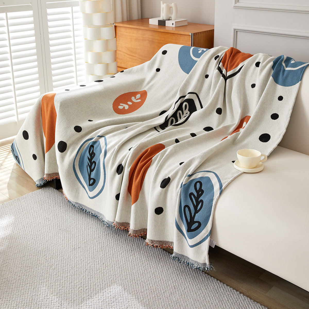 洁丽雅2025新款四季通用沙发套罩盖套罩ins风防滑坐垫盖毯高级感,淘宝优惠券,粉丝福利购,淘宝优惠卷