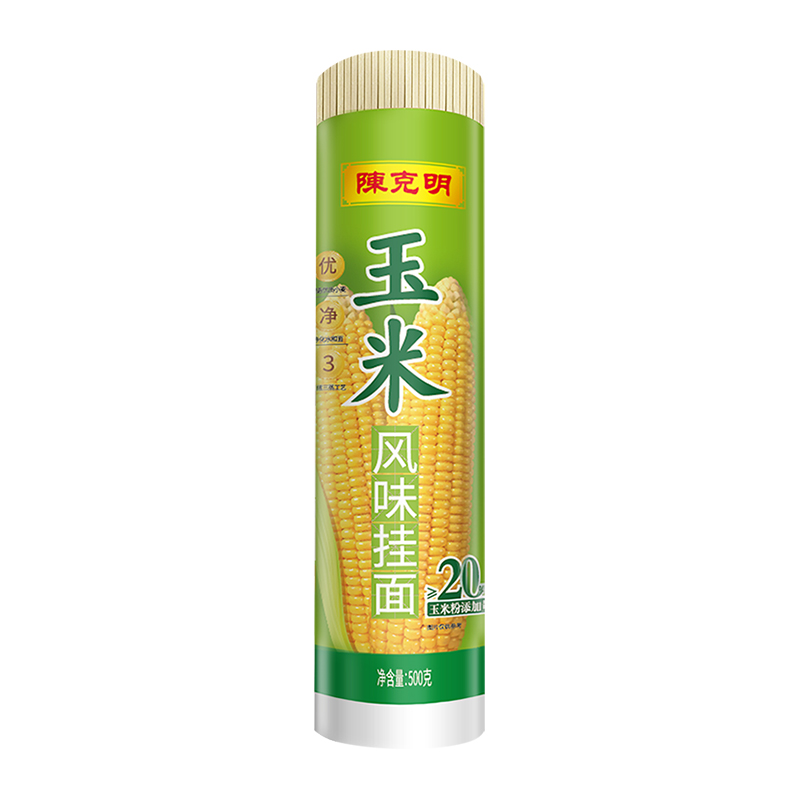 陈克明玉米风味面条挂面500g*2