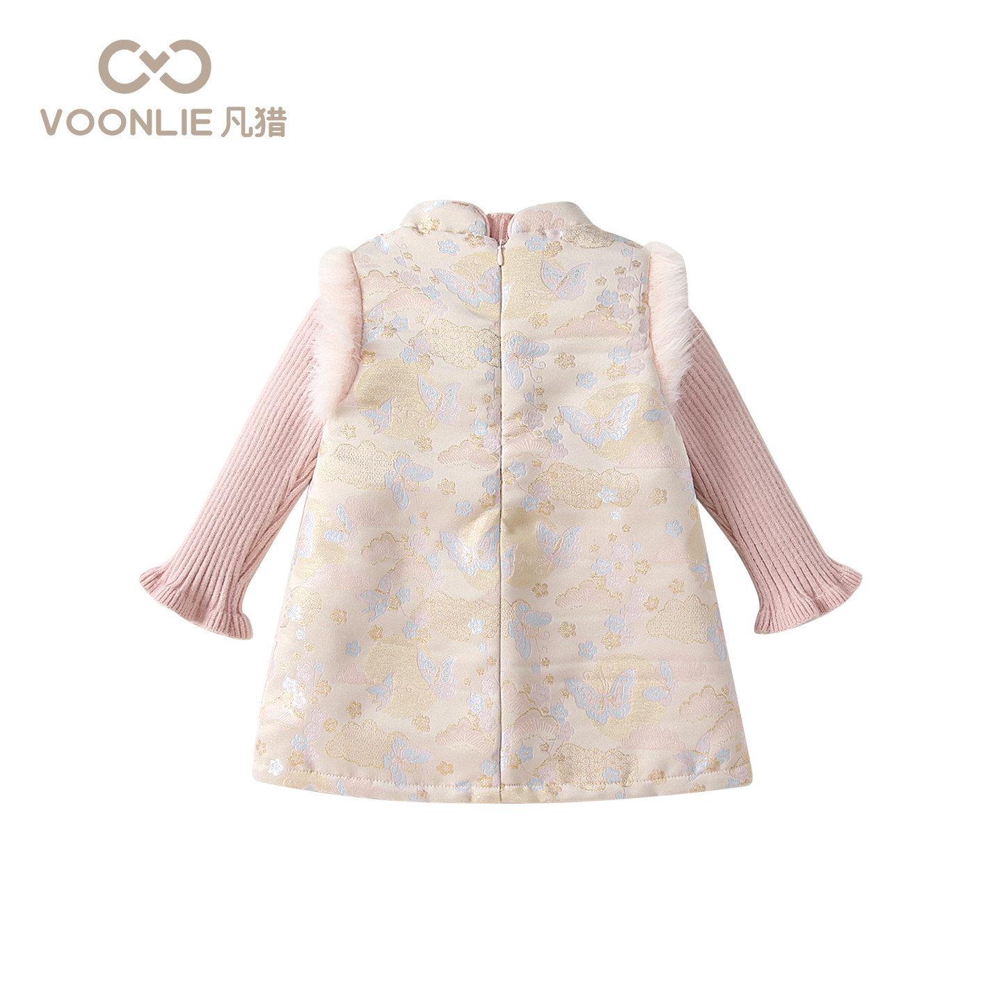 凡猎女童国风连衣裙冬装洋气儿童公主夹棉旗袍裙宝宝周岁礼服冬季,淘宝优惠券,粉丝福利购,淘宝优惠卷