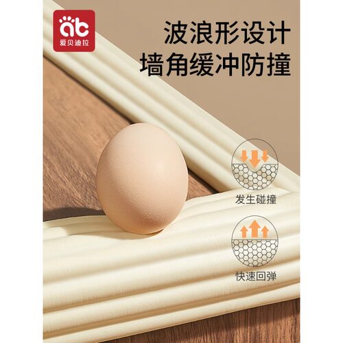 爱贝迪拉宝宝防撞条儿童环保无毒墙角包边防磕碰保护条包边 - 图0