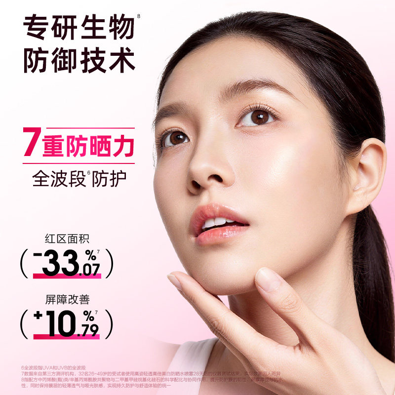 高姿轻透高倍美白防晒水喷雾SPF50+PA++++35ml