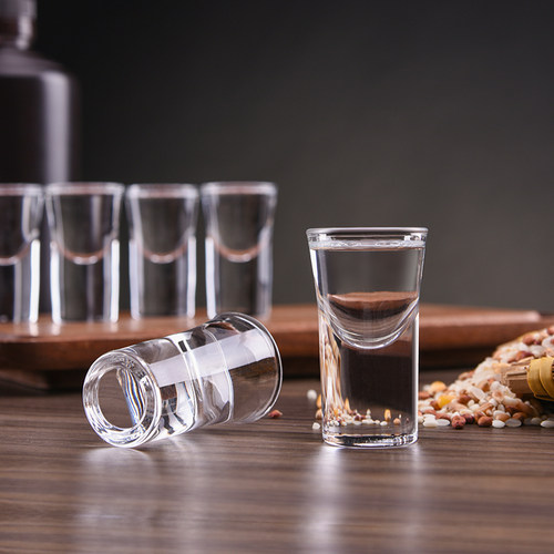 Cliton子弹白酒杯厚实杯底圆润杯口6只装15ml容量刚刚好 - 图0