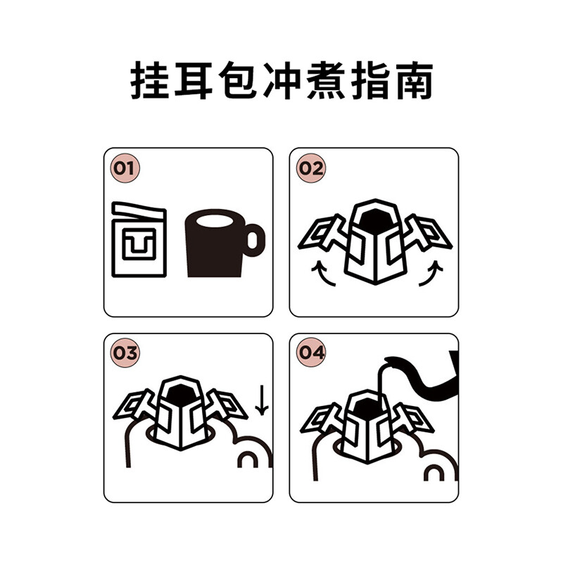 Seesaw挂耳袋装研磨斑马拼配醇苦美式现磨手冲咖啡粉10包装