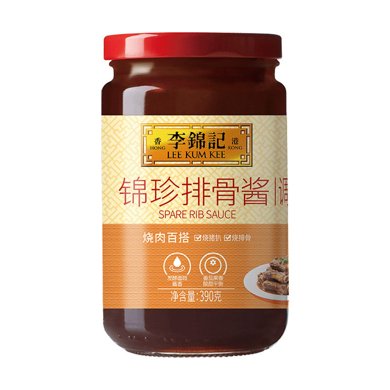 李锦记锦珍排骨酱390g下饭菜烧烤料酱