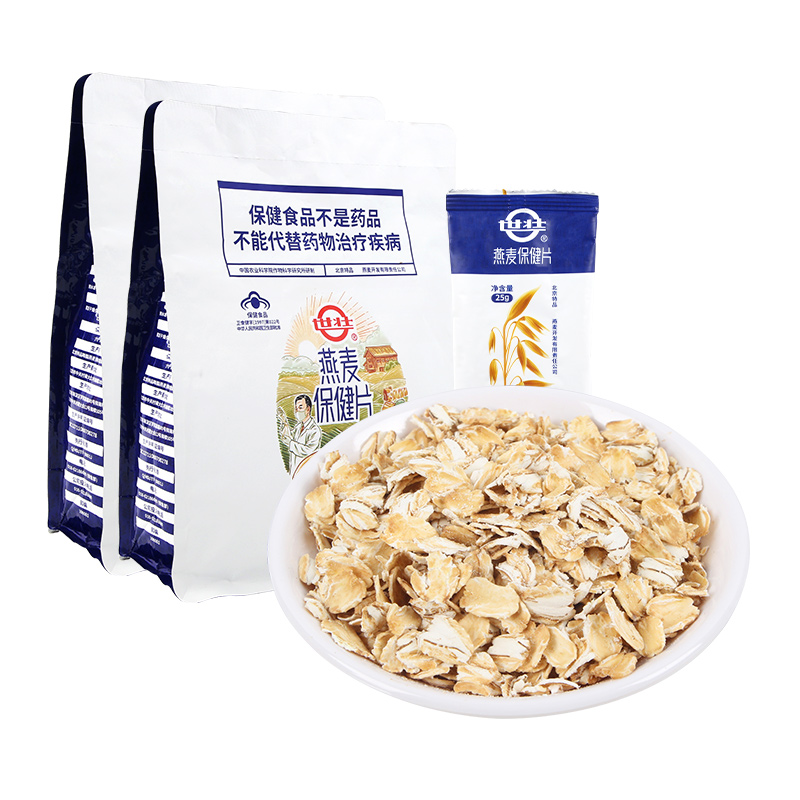 中国农科院世壮燕麦保健片25g*32袋独立包装冲饮麦片 - 图0