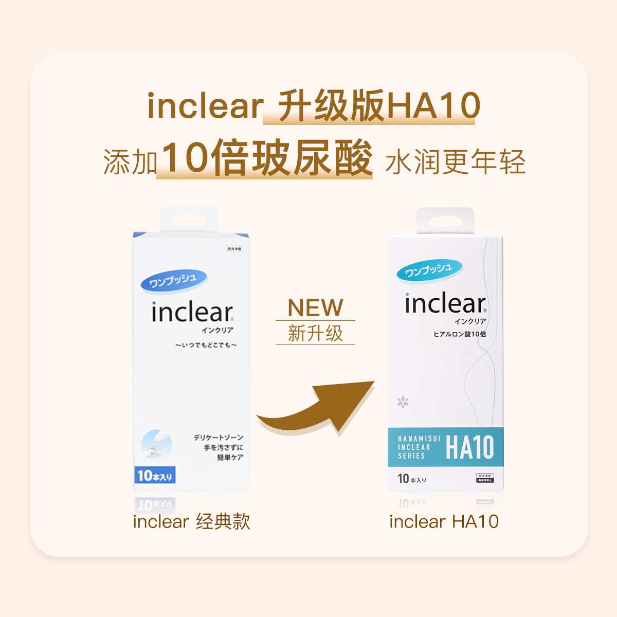 inclear女性私处护理2023升级HA10玻尿酸凝胶海洋款10支*3盒 - 图0