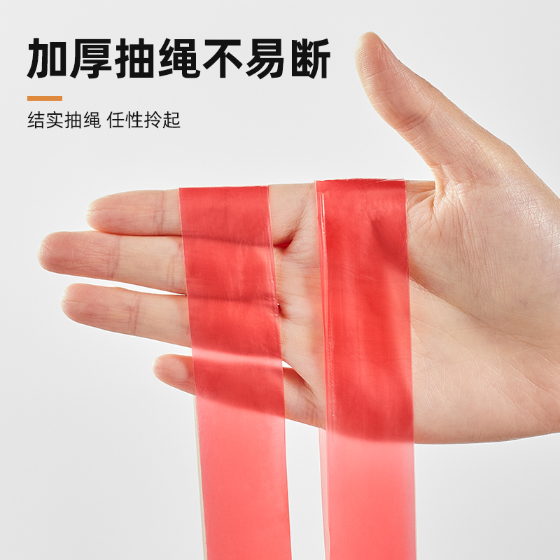 包邮优勤厨余抽绳式垃圾袋家用特厚厨房卫生间大号手提黑色塑料袋-图2