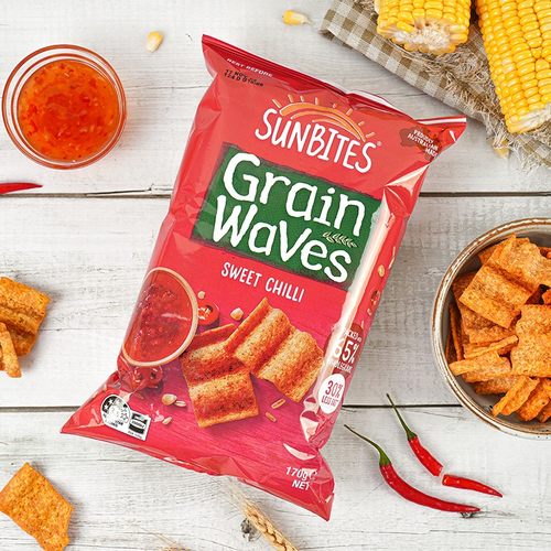 Lay's/乐事SUNBITES甜辣味波浪形谷物片170g*2休闲膨化零食 - 图1