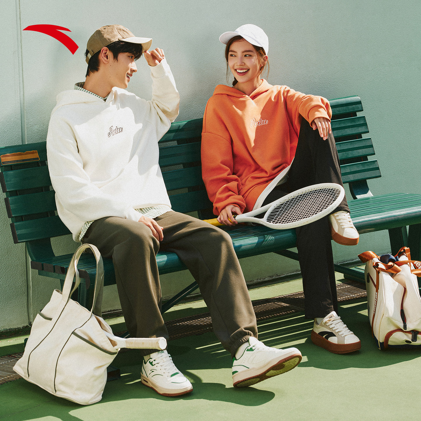 安踏连帽卫衣男女同款2025秋冬季新款加绒保暖套头衫长袖针织上衣,淘宝优惠券,粉丝福利购,淘宝优惠卷