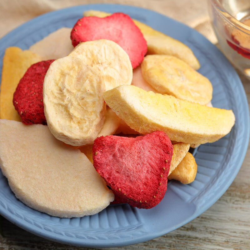 来伊份综合水果干25g*10袋芒果苹果香蕉草莓混合冻干果干休闲零食,淘宝优惠券,粉丝福利购,淘宝优惠卷