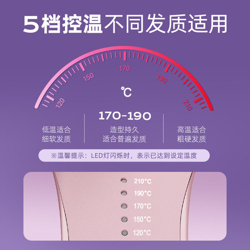 乐程式法式蛋卷头卷发棒水波纹蛋卷棒32MM负离子不伤发圣诞礼物 - 图3