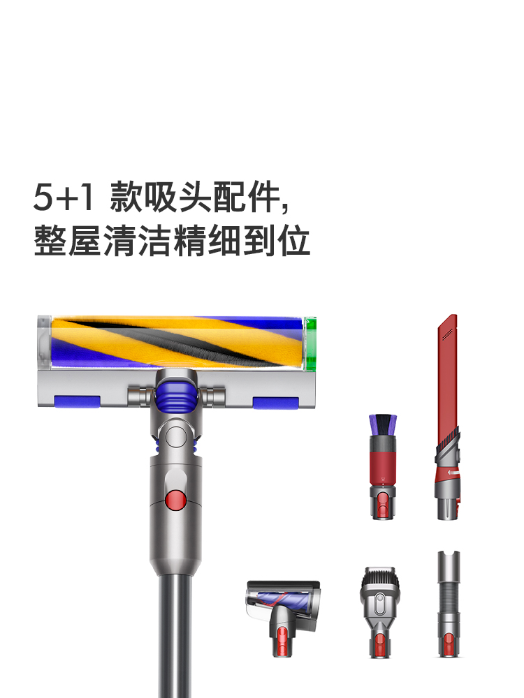 【24年新款】Dyson戴森V12 Fluffy轻量无线吸尘器家用大吸力除螨 - 图1