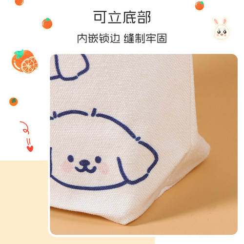 卡通帆布包伴手礼包儿童生日礼品袋小布包手提通勤布袋包便当拎包 - 图2