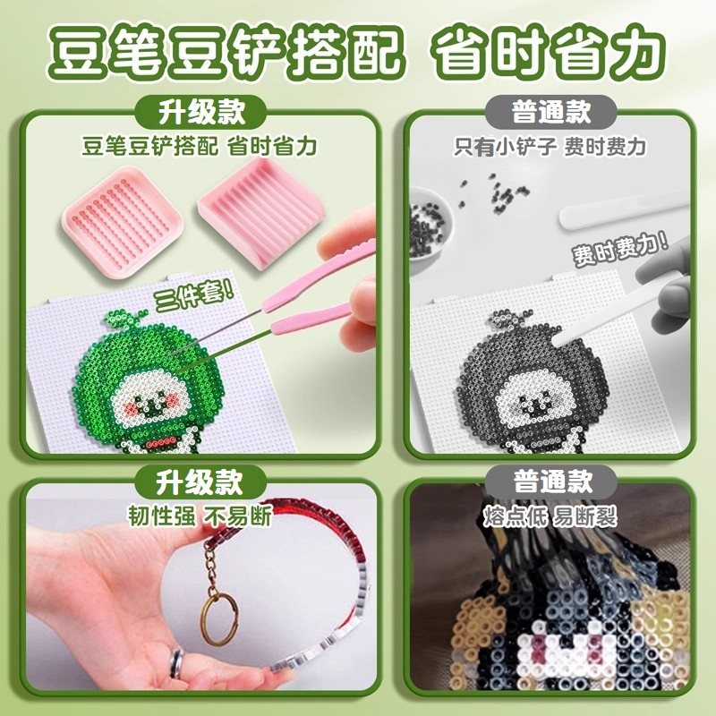 拼豆手工diy材料包coco全套装儿童创意小玩具女生立体拼图冰箱贴,淘宝优惠券,粉丝福利购,淘宝优惠卷