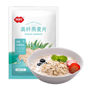 拍2件福事多蛋白质高纤即食燕麦片1kg*2