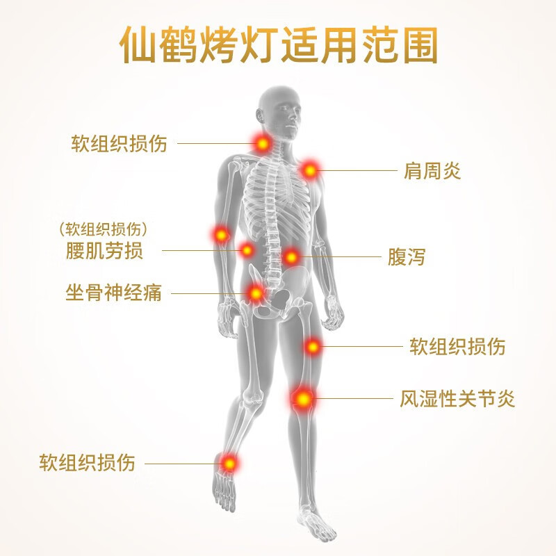 仙鹤牌神灯cq-27m理疗灯tdp医用家用烤灯远红外线电磁波治疗仪-图0