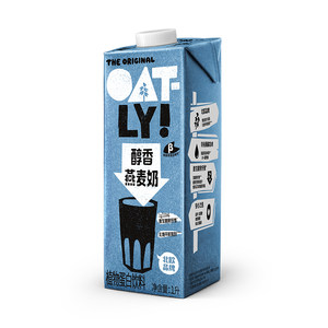 OATLY噢麦力醇香燕麦奶早餐奶1L*1植物蛋白饮料0乳糖燕麦饮