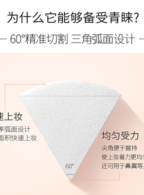 毛戈平三角上妆海绵服帖轻薄