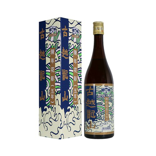 古越龙山陈年花雕五年(香港版)750ml*1盒绍兴花雕酒17度黄酒 - 图0