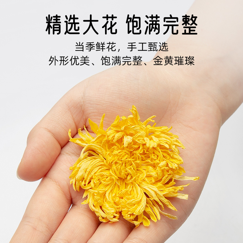 包邮-艺福堂菊花茶金丝皇菊20g黄山原产大朵干花自喝泡茶正品旗舰 - 图0