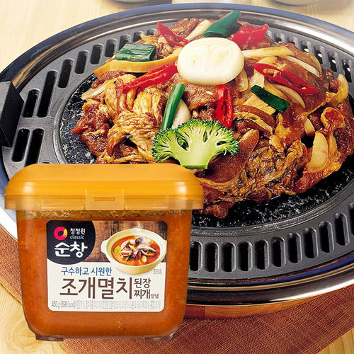 韩国进口清净园贝类鳀鱼生大酱韩式大酱汤专用酱黄豆酱 - 图1