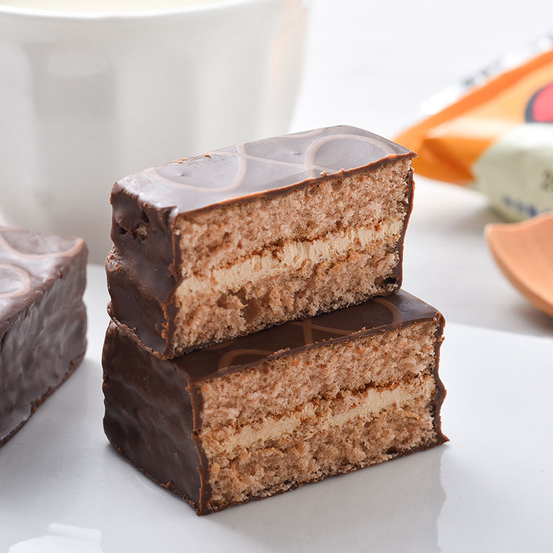 好丽友派Q蒂摩卡巧克力味12枚装336g*2点心零食代餐蛋糕早餐面包