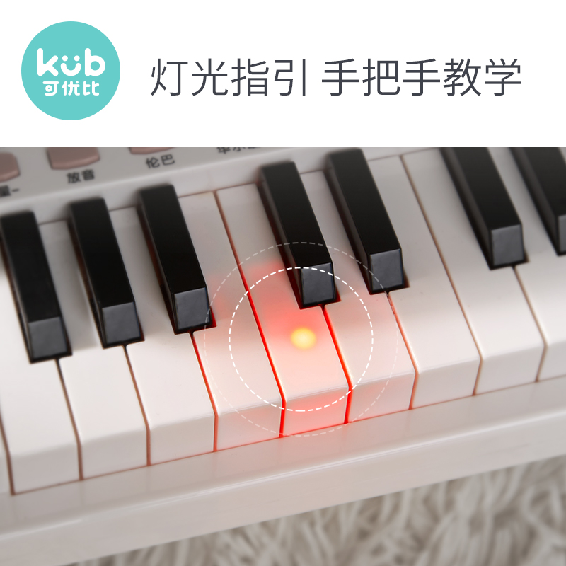 天猫超市可优比儿童小钢琴电子琴初学1-3岁幼儿宝宝音乐女孩玩具礼物迷你3