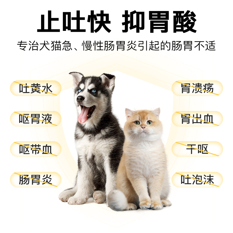 爪爪博士宠胃舒猫咪狗狗呕吐黄水白沫止吐药腹泻便血调理肠胃炎药-图0