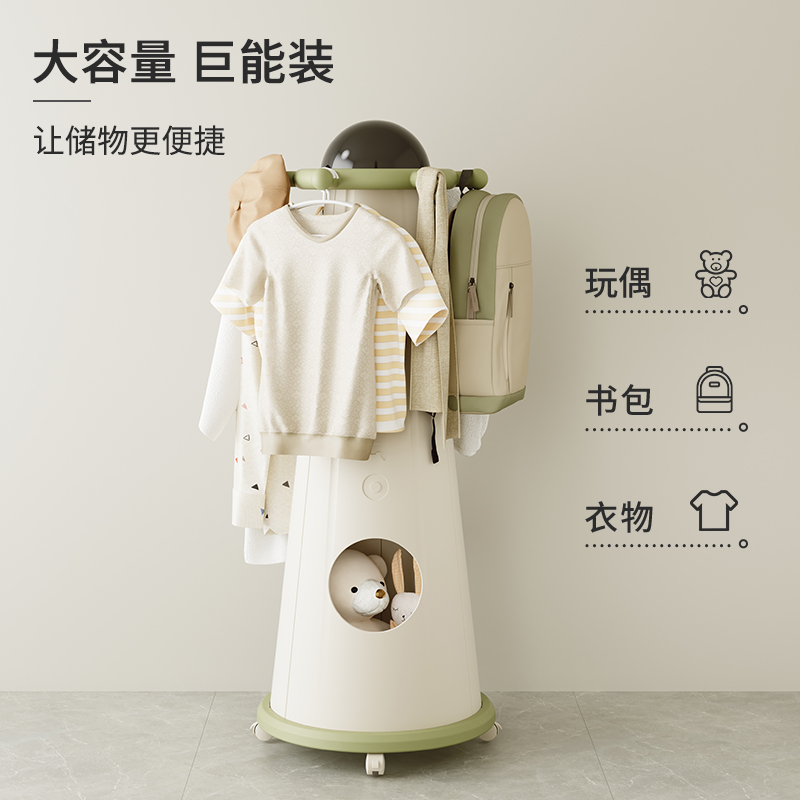 HOBBYTREE/哈比树收纳架移动置物架衣帽架大容量家用落地挂衣架 - 图1