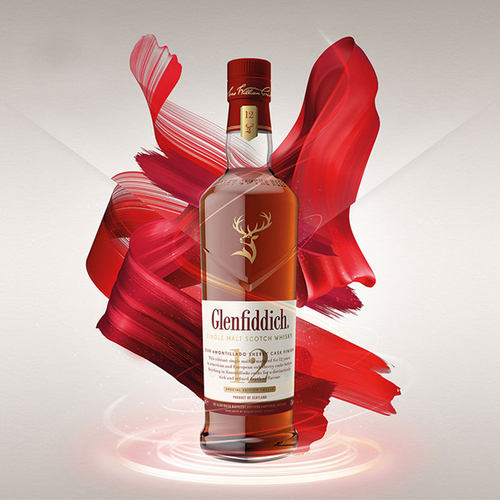 Glenfiddich格兰菲迪12年天使雪莉单一麦芽威士忌700ml×2瓶 - 图1
