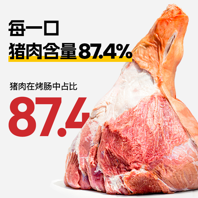 小黄象鲜肉香肠原味香肠210g/盒热狗肠火山石烤肠 - 图0