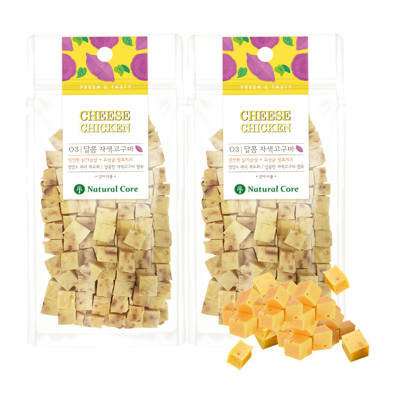 NaturalCore天然核心韩国进口狗零食鸡肉奶酪丁低盐蔬菜味营养,淘宝优惠券,粉丝福利购,淘宝优惠卷