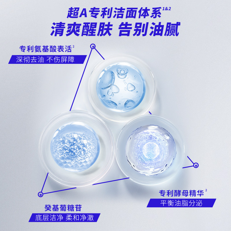 屈臣氏男士控油清爽洁面乳