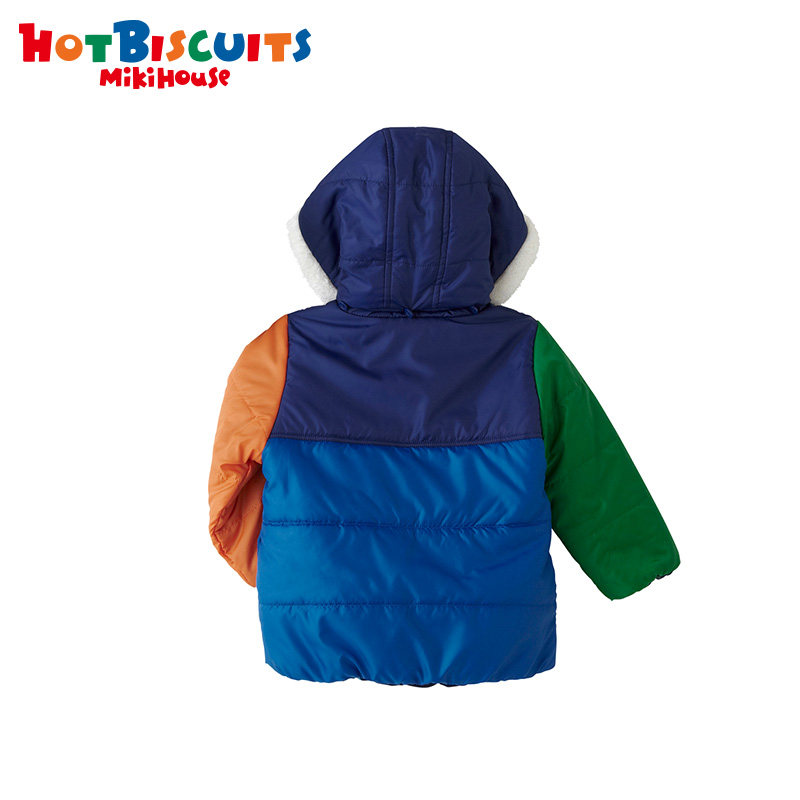 MIKIHOUSE儿童保暖棉服男女童冬季两穿连帽外套HOT BISCUITS