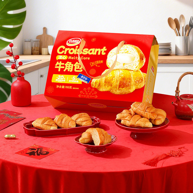 达利园糕点酸奶味流心牛角包休闲解馋早餐夜宵即食代餐充饥零食