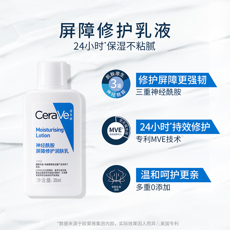 CeraVe/适乐肤保湿神经酰胺修护套包30ml*2+30ml*1 - 图1