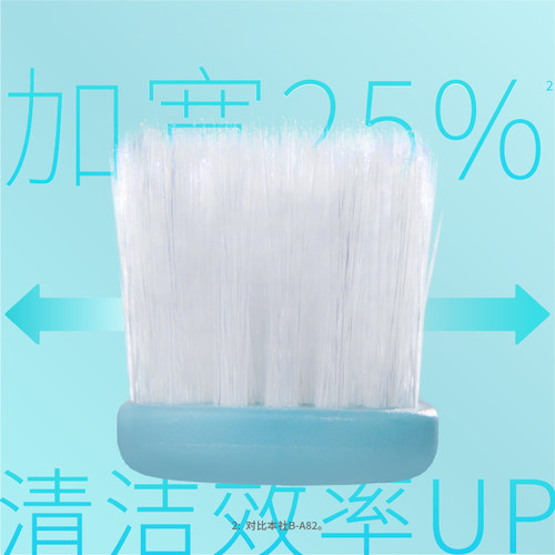 （颜色随机发）惠百施绒感超高密软毛宽头清洁口腔专用家庭装牙刷 - 图3