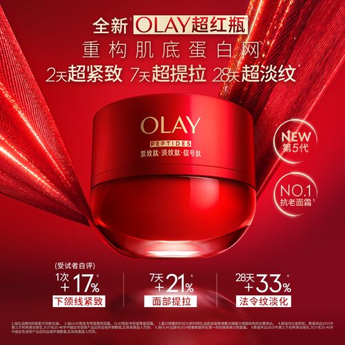 【详情领淘金币更优惠】Olay玉兰油超红瓶面霜保湿紧致抗皱提拉 - 图2