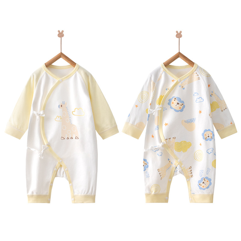 婴蓓依婴儿连体衣新生儿衣服春秋套装包屁衣纯棉夏季薄款和尚服,淘宝优惠券,粉丝福利购,淘宝优惠卷